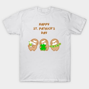 Happy St. Patrick’s Day Sloths T-Shirt